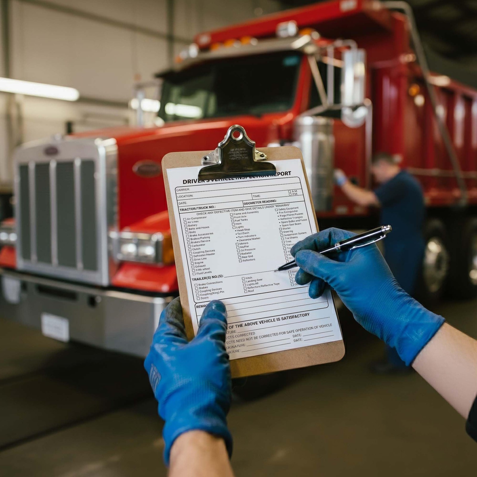 12 PCS Daily Pre Trip Inspection Book Trucker 2 Part Carbonless 5.5×8.3 Inch