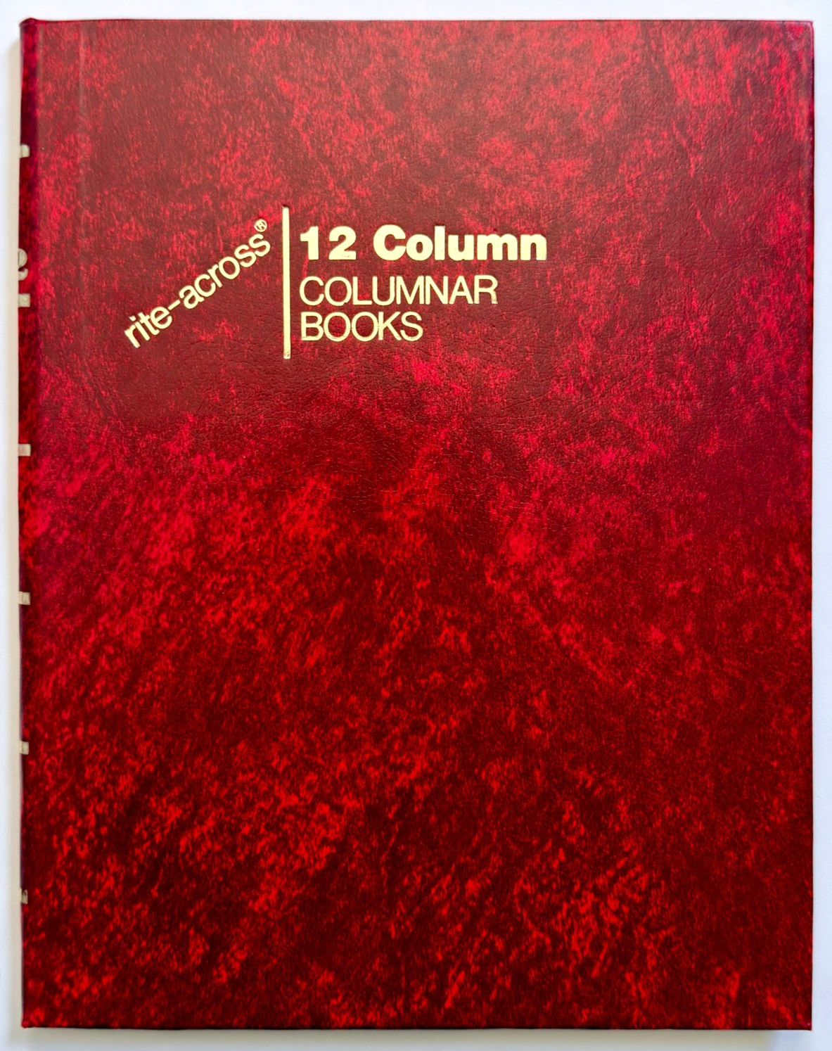 Vintage Boorum Pease Rite Across 12 Column Columnar Book Hardcover Ledger New