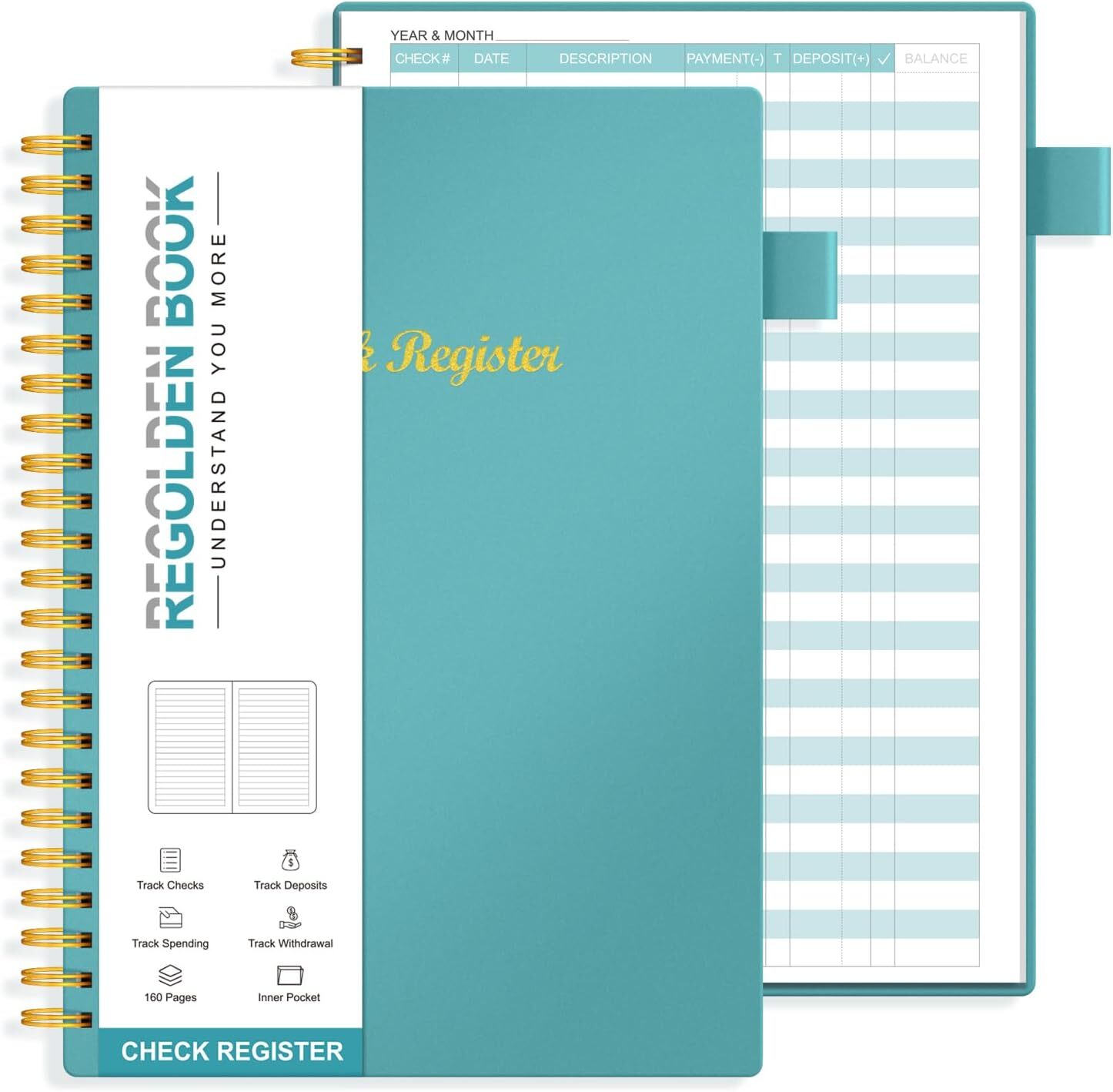 Check Registers for Personal Checkbook Register, Bank Accounting Ledger Book …