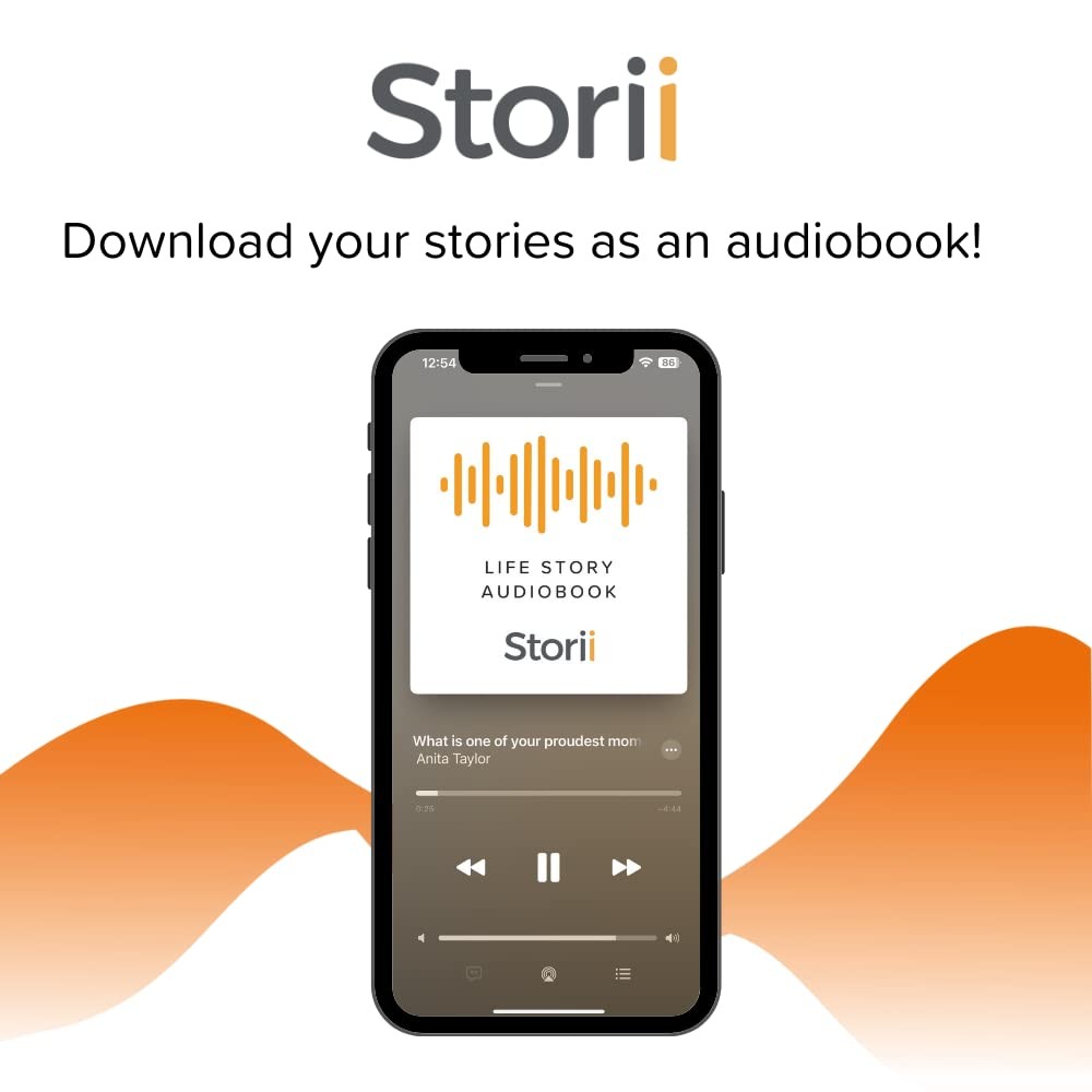 Storii – Record Your Memoir: Gift Box – 12 Months of Life Story ys/m, Orange