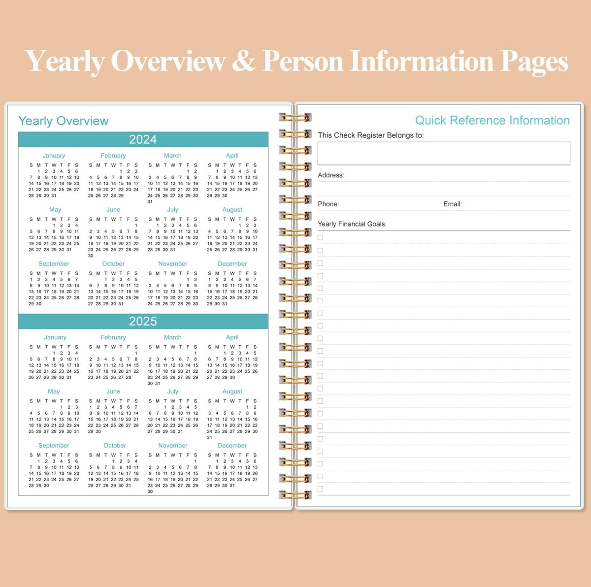 Check Registers for Personal Checkbook A5 Checkbook Register for Personal Ch…