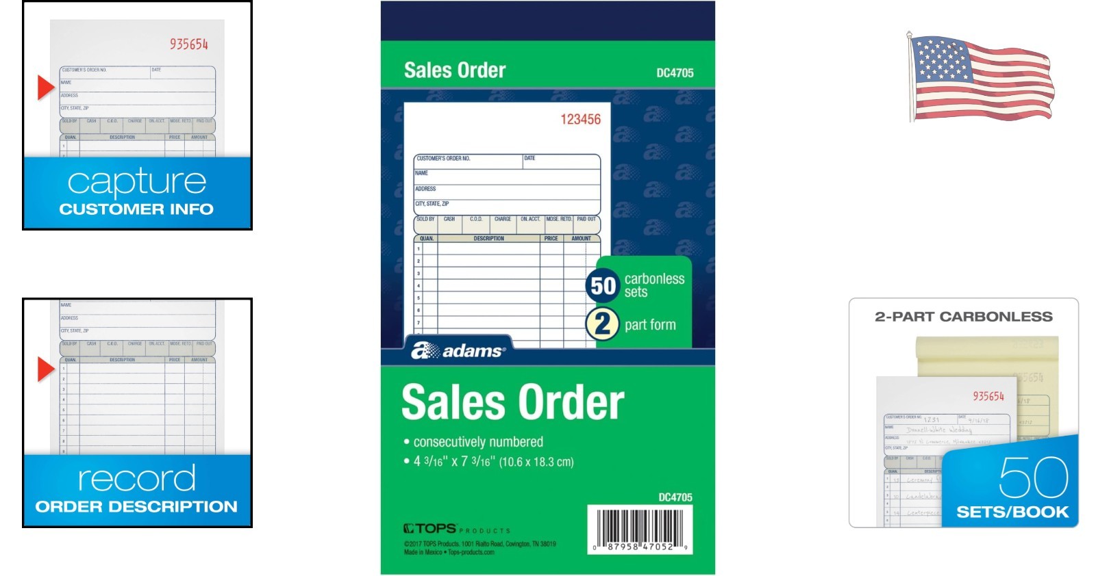 50-Set Carbonless Invoice Receipt Book – Professional Design with Customization
