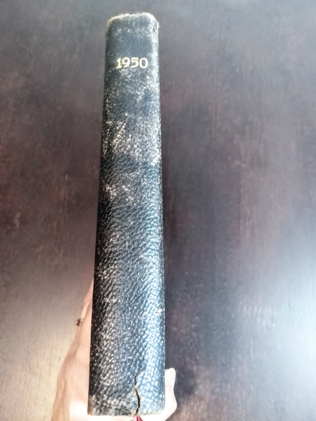 Vintage Ledger Book 1950 from National Blank Book Co. USA journal diary