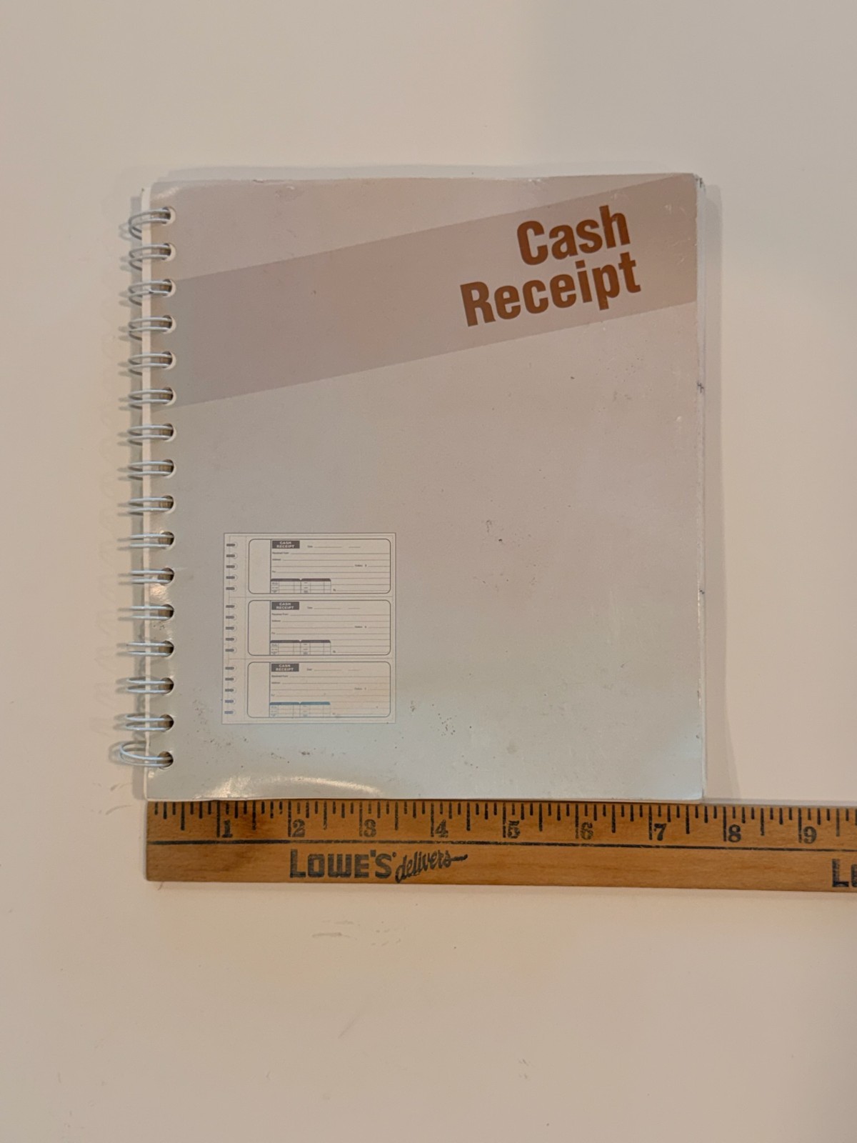 Cash Receipt Book 3-Per Page Carbonless Spiral Bound CRB 111-2 Made in USA (225)