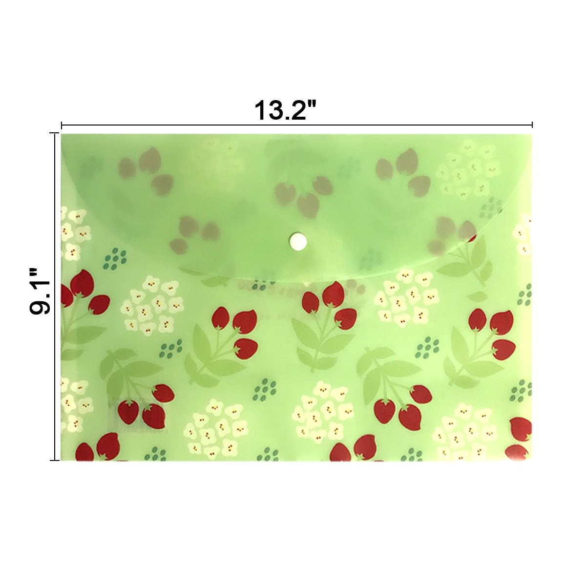 Document Folder, Yeebline 8 Pack Poly Envelopes, Floral Printed Multicolor