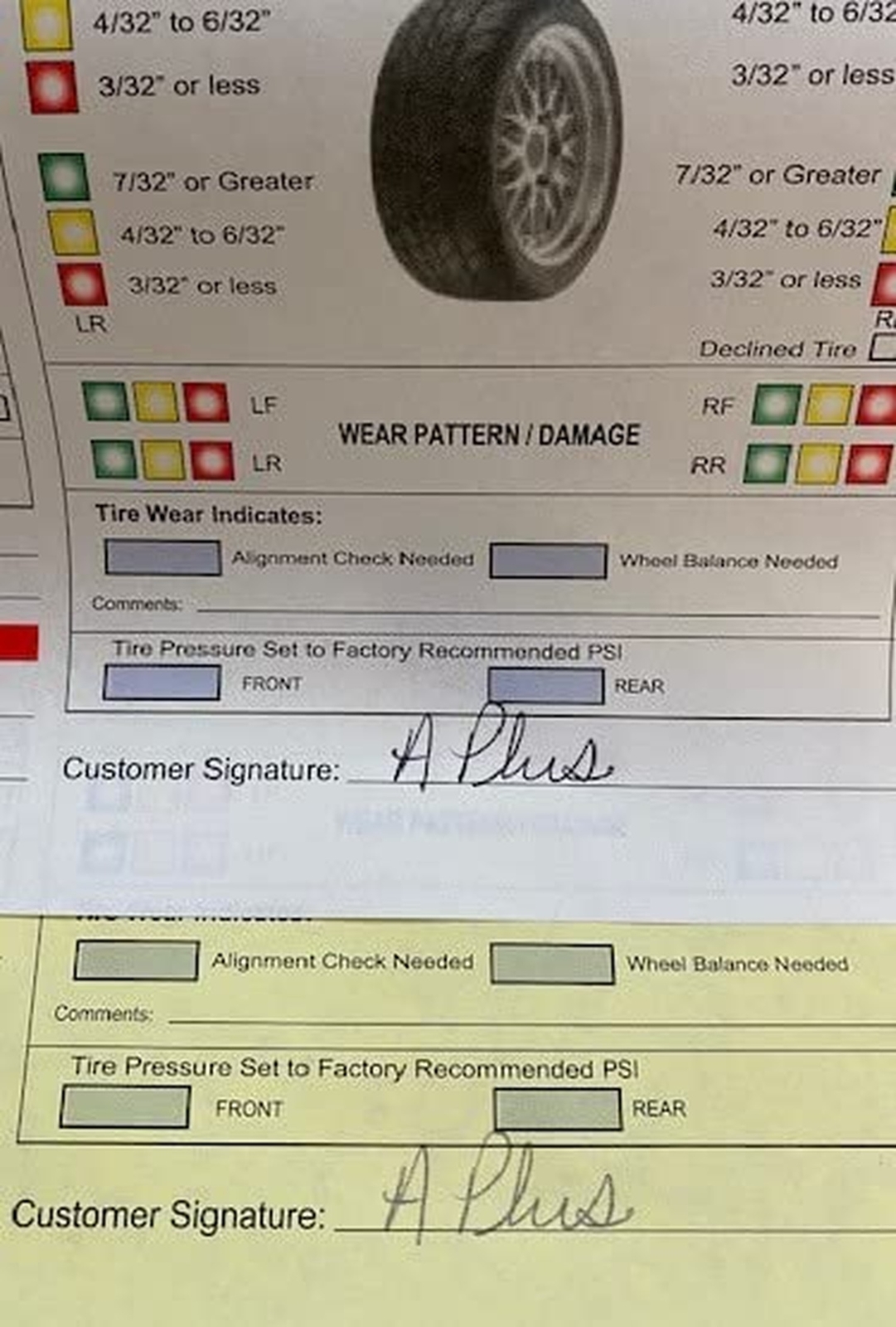 Multi Point Inspection Form 2 Part – FD-QC-O (250) 250