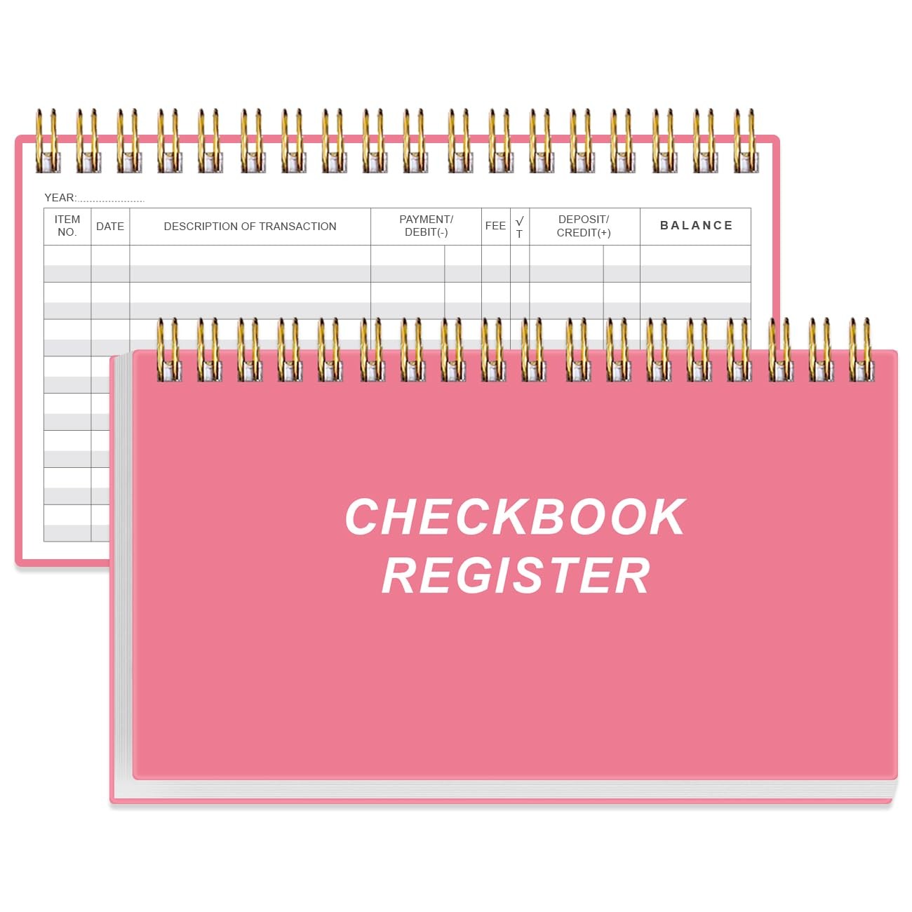 Check Registers for Personal Checkbook A6 Blank Ledger Transaction Registers…