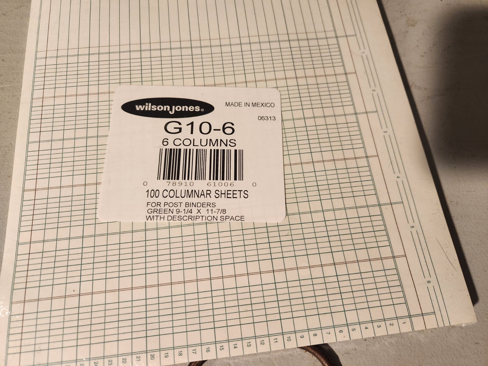 Wilson Jones G10-9 and 2 Wilson Jones Columnar Accounting Pad 13 Columns
