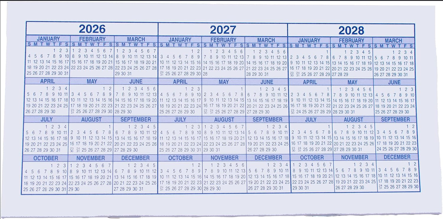 10 Pack Checkbook Register 2026-2028 Personal Transaction Ledger