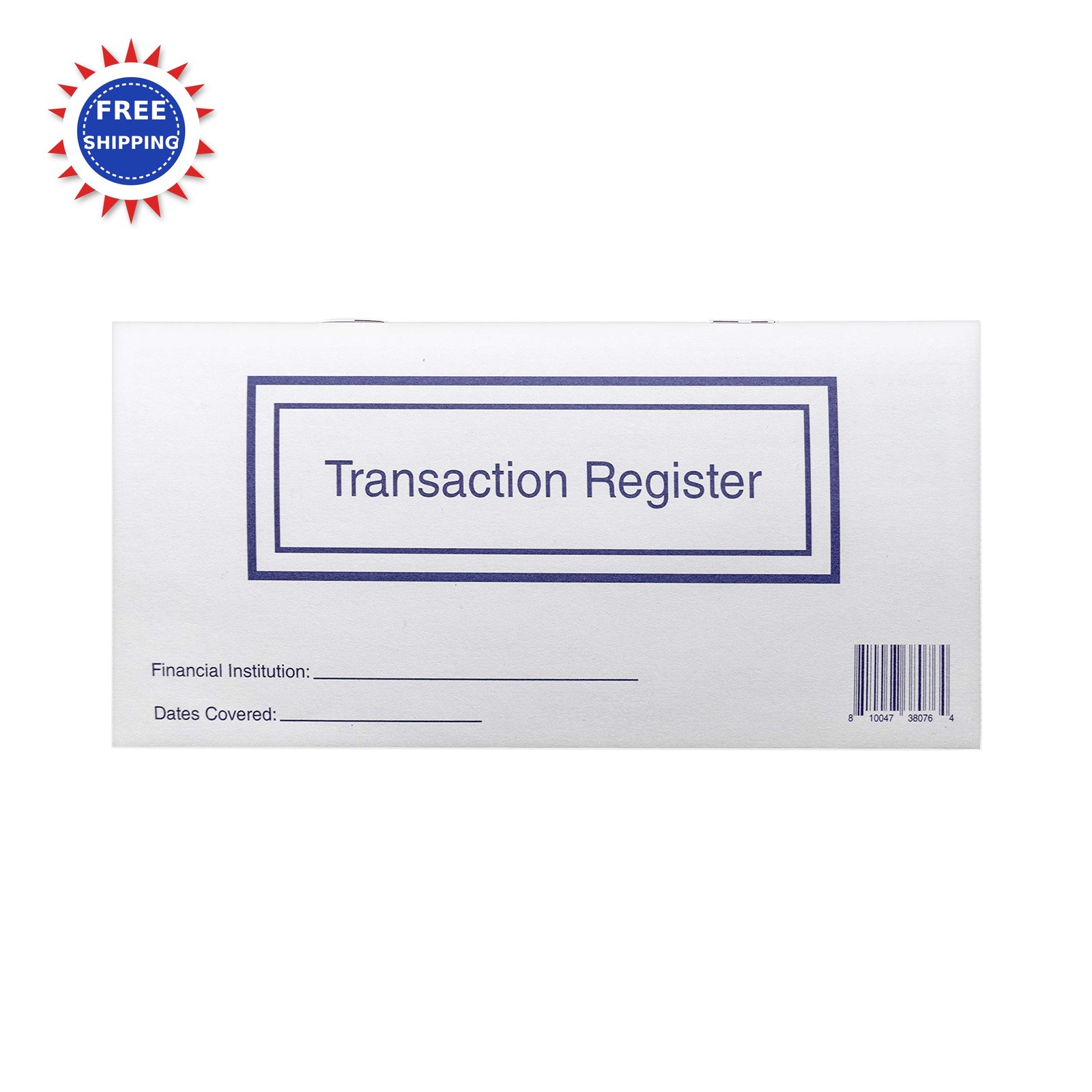 Checkbook Registers Personal Transactions Ledgers Pack of 10 2026/2027/2028