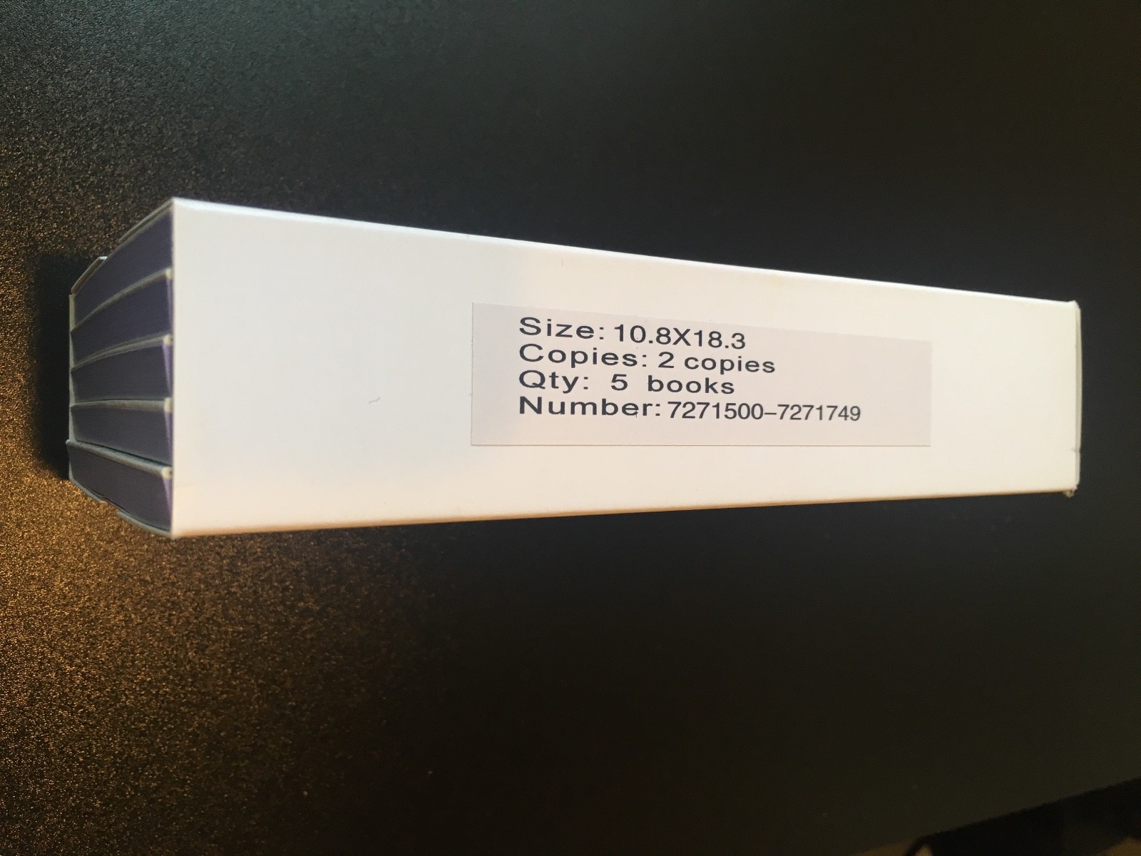 5 Pack: 2 part Carbonless Sales Order Books Receipt Form Invoice 50 Set 4.5×7.5