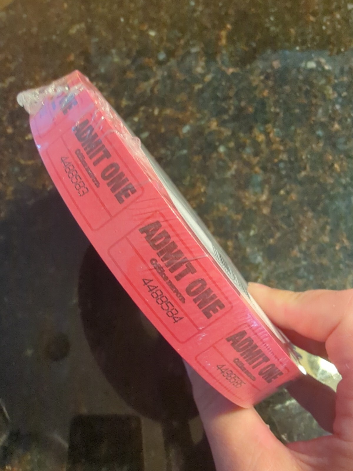 2000 Single Tickets Roll Red Office Depot Admit One Admission Tickets