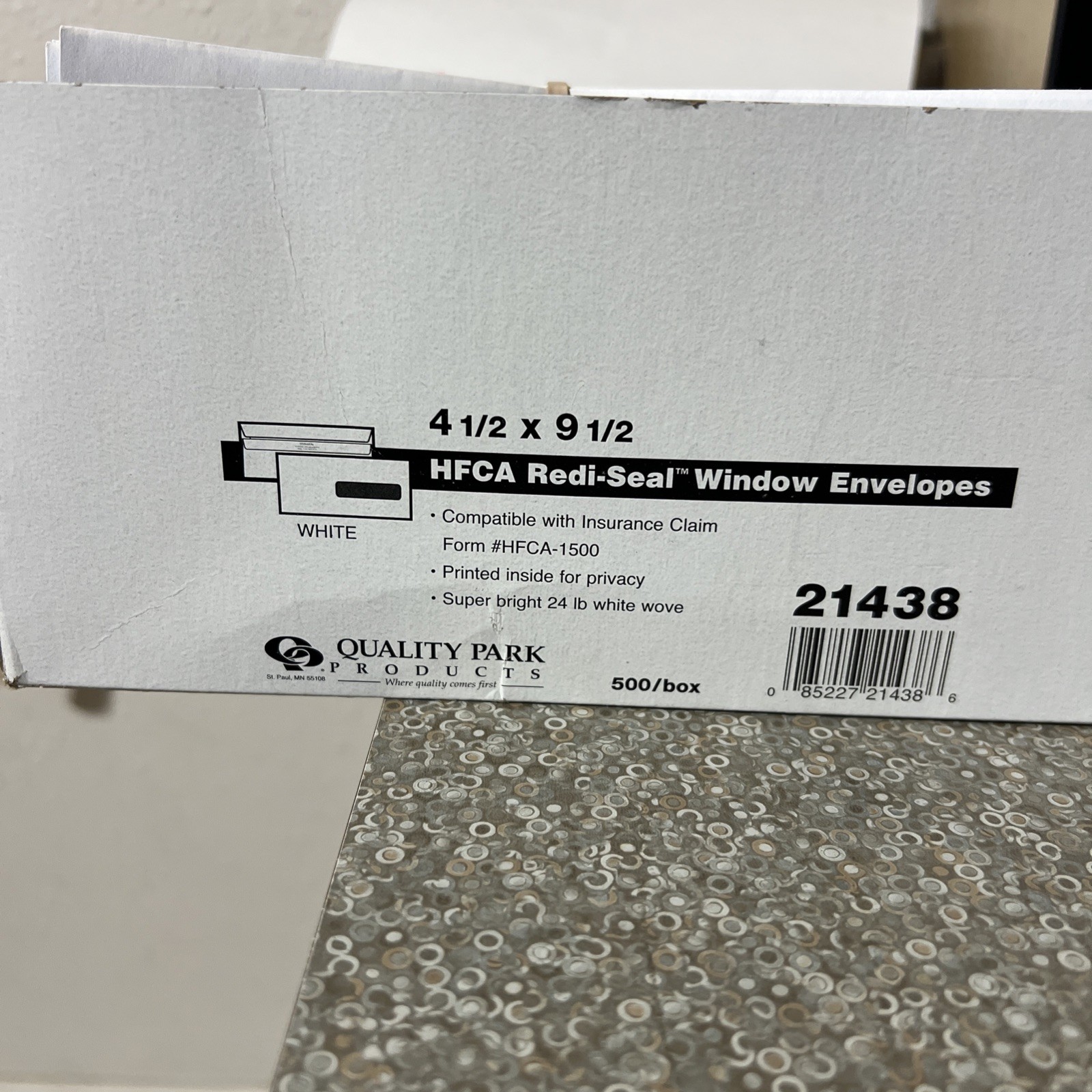 CMS 1500 Claim Forms HCFA Qty#107 and HCFA Envelopes Qty#100