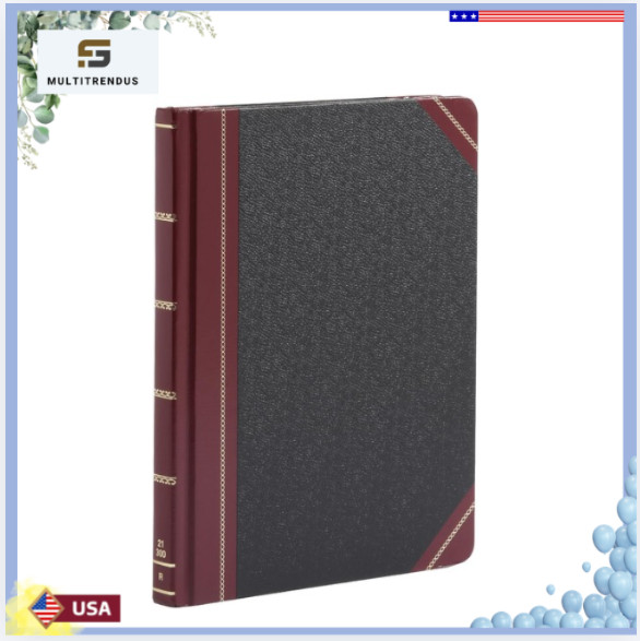 21300R Columnar Record Book Ruled 300 Pages 10-3/8×8-1/8″ Black