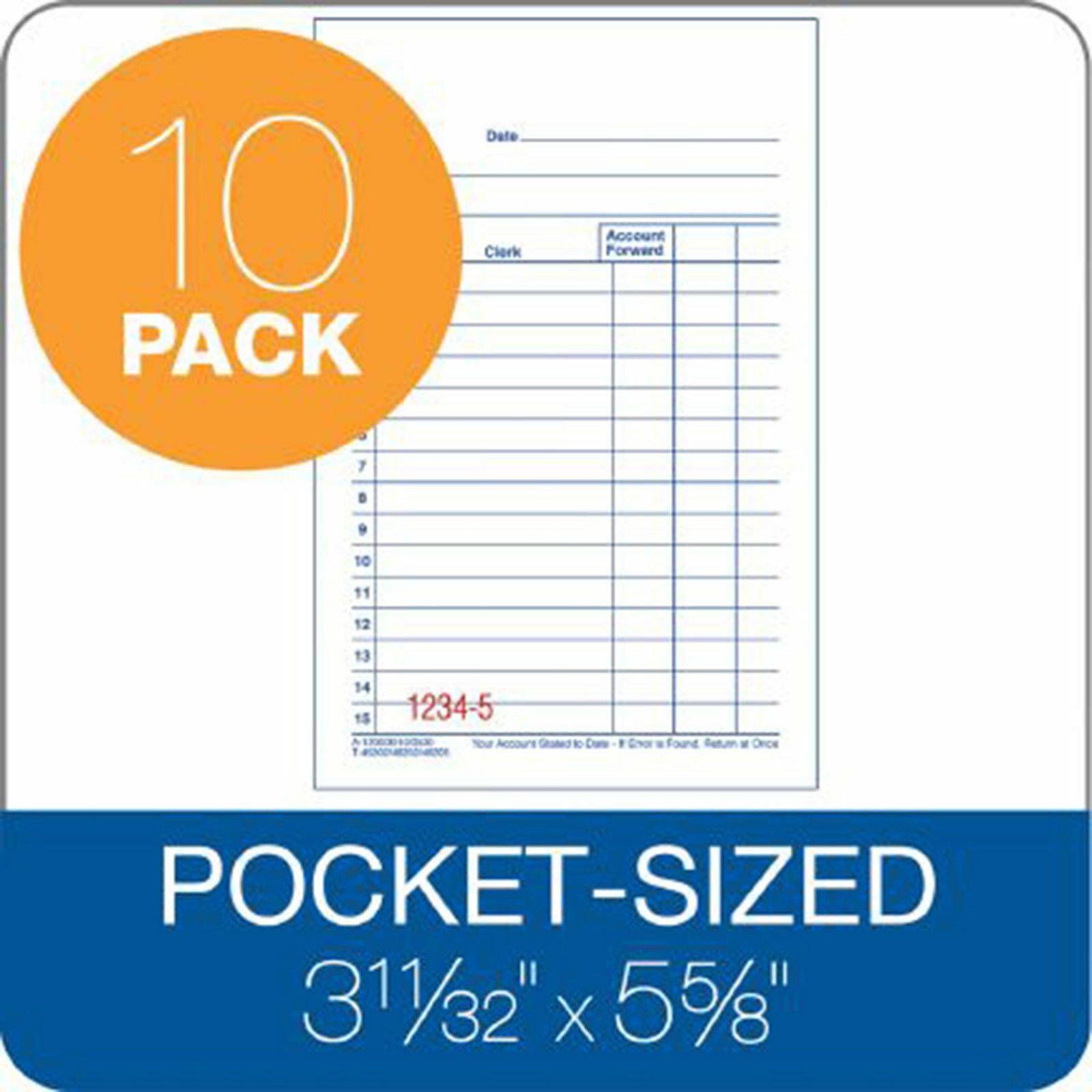 ABFDC3510 DC3510 Adams Sales Book, Carbonless, 100 Books 3-11/32″ x 5-5/8″