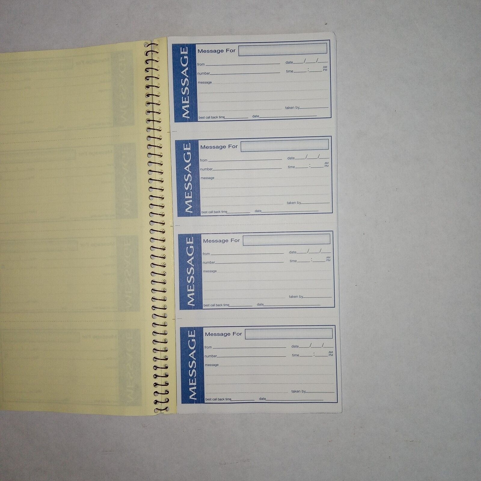 Adams SC1153WS Phone Message, 200 Carbonless sets, 2 Part Form Damaged cover