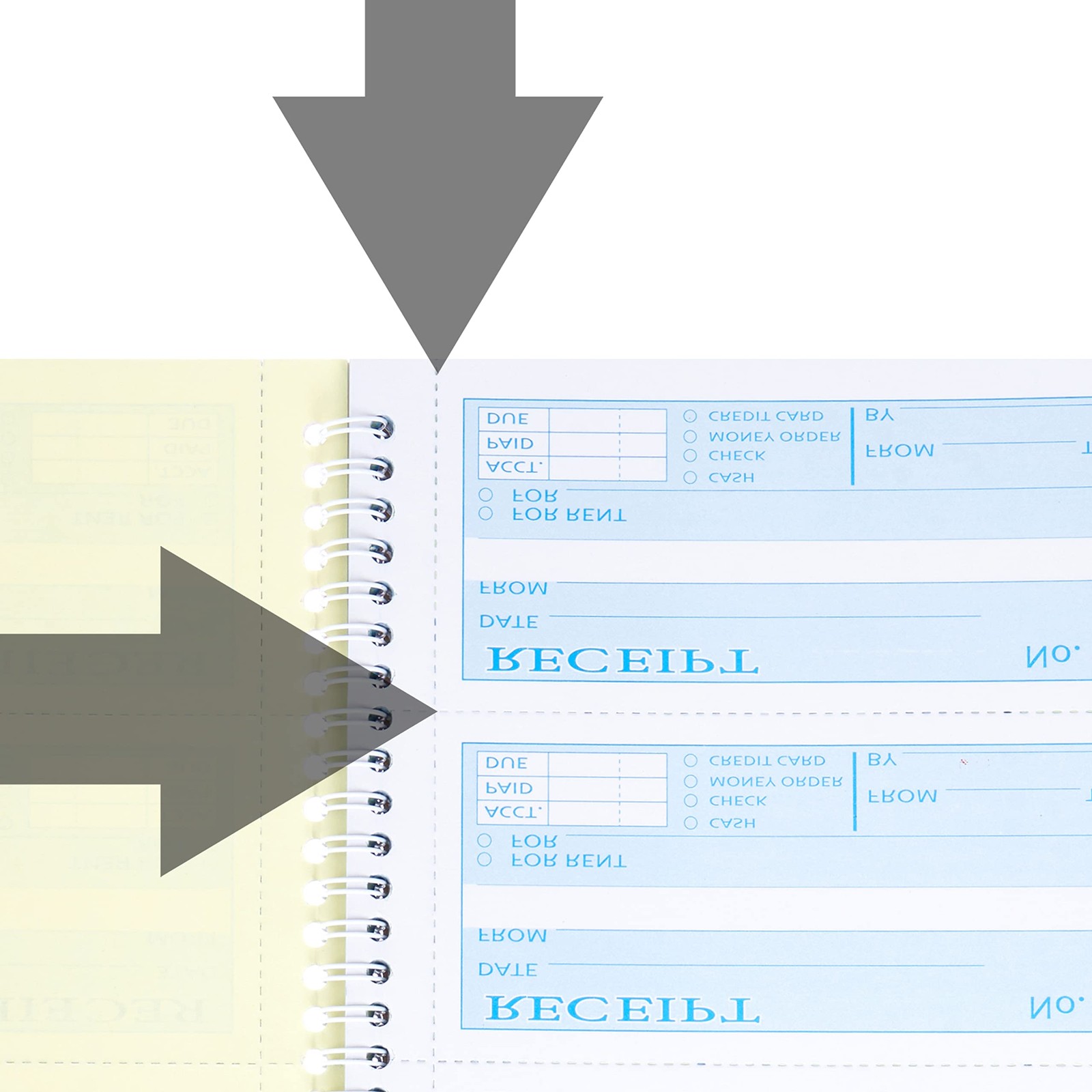 Money Rent Receipt 7.9×11.22 inches, Single Book-3 Part Carbonless