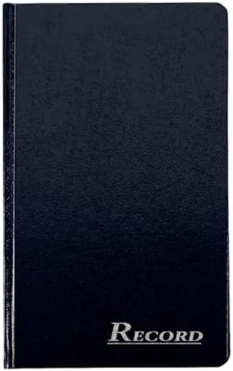 Record Ledger, Hard Bound Textured Cover, 7.5 X 12.25 Inches, 150 Acid Free Page