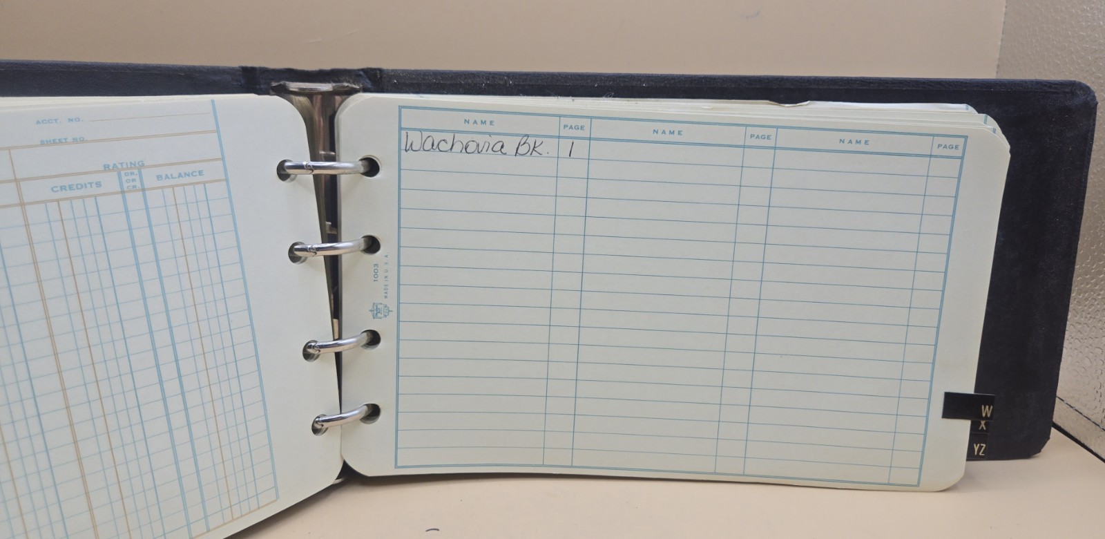 VINTAGE Standard Boorum & Pease Ledger Book No.1000 Spiral Bond, 10X6 Sheets