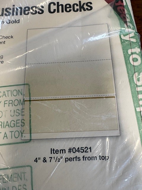 Docugard 04521 Security Business Checks Marble Top 8-1/2″ x 11″ Green 500 Shts