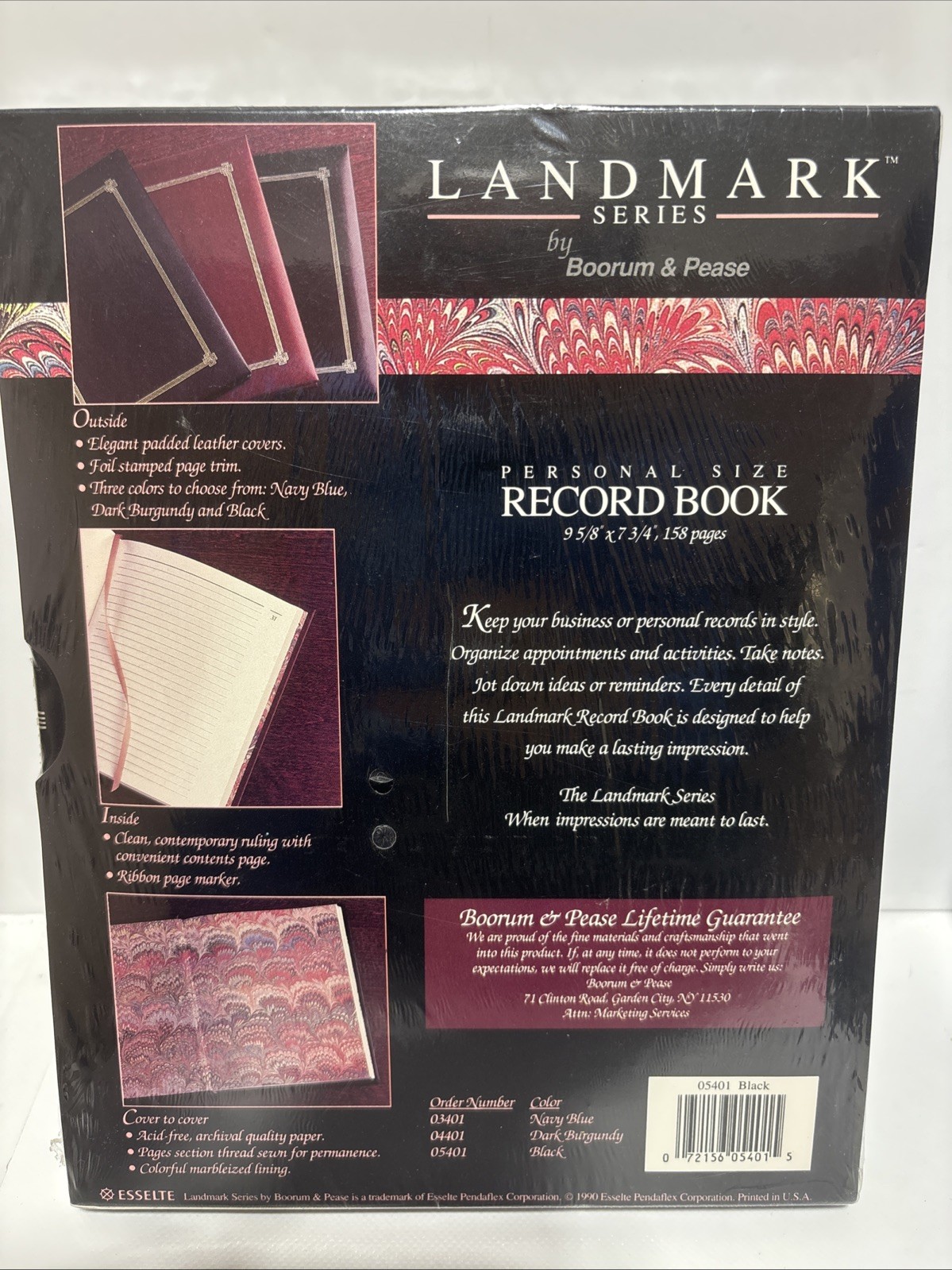 Boorum & Pease Personal Record Books Landmark Series # 05401