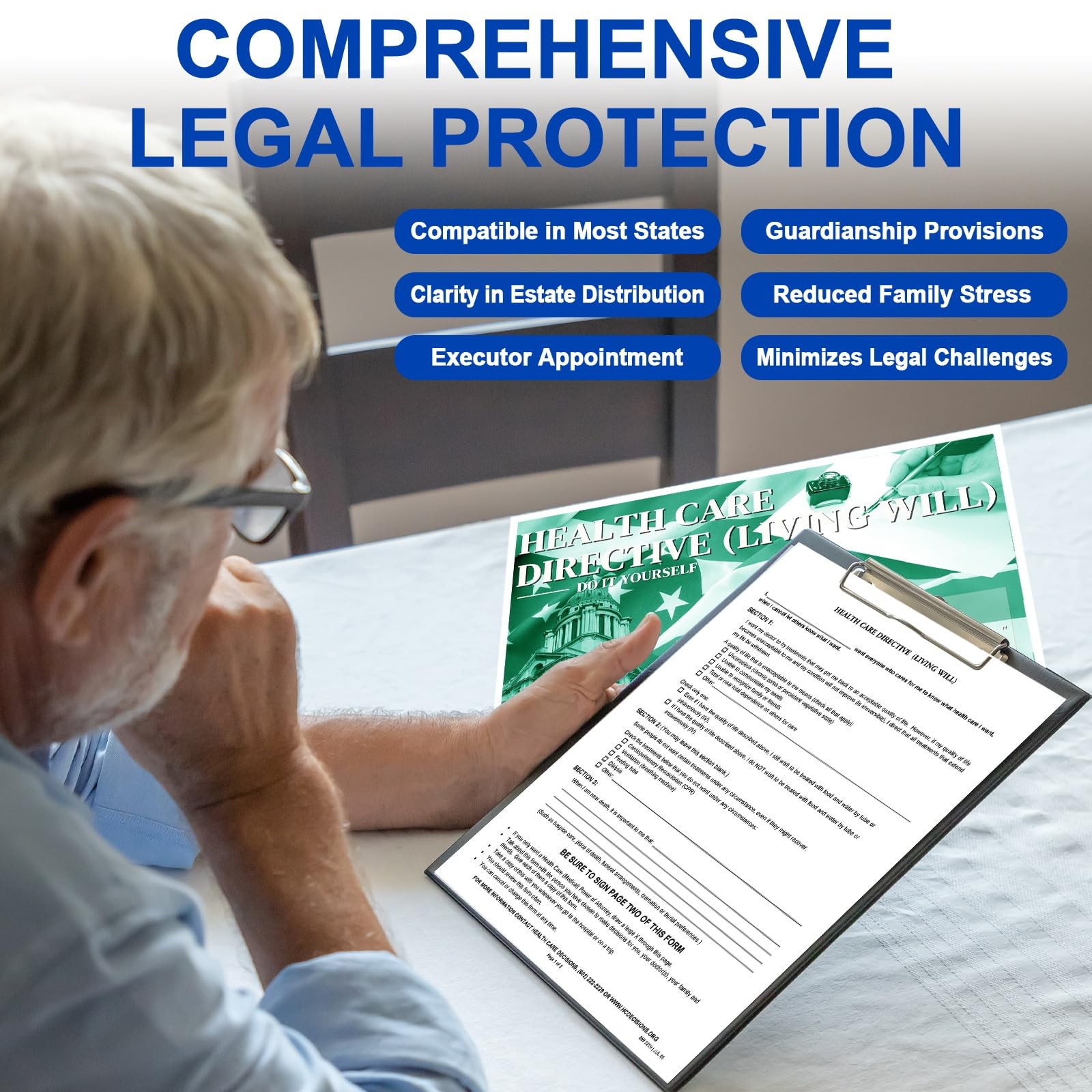 Legal Forms Kit Estate Planning Documents Durable Power Healthcare Directive Wil