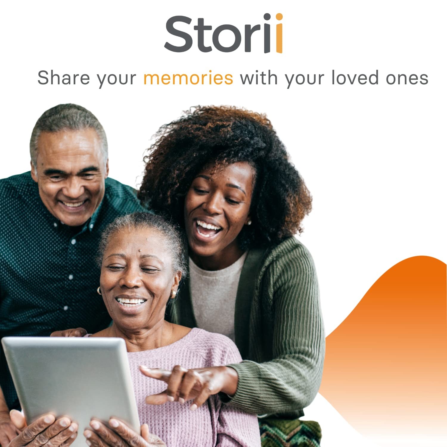 Storii – Record Your Memoir: Gift Box – 12 Months of Life Story ys/m, Orange