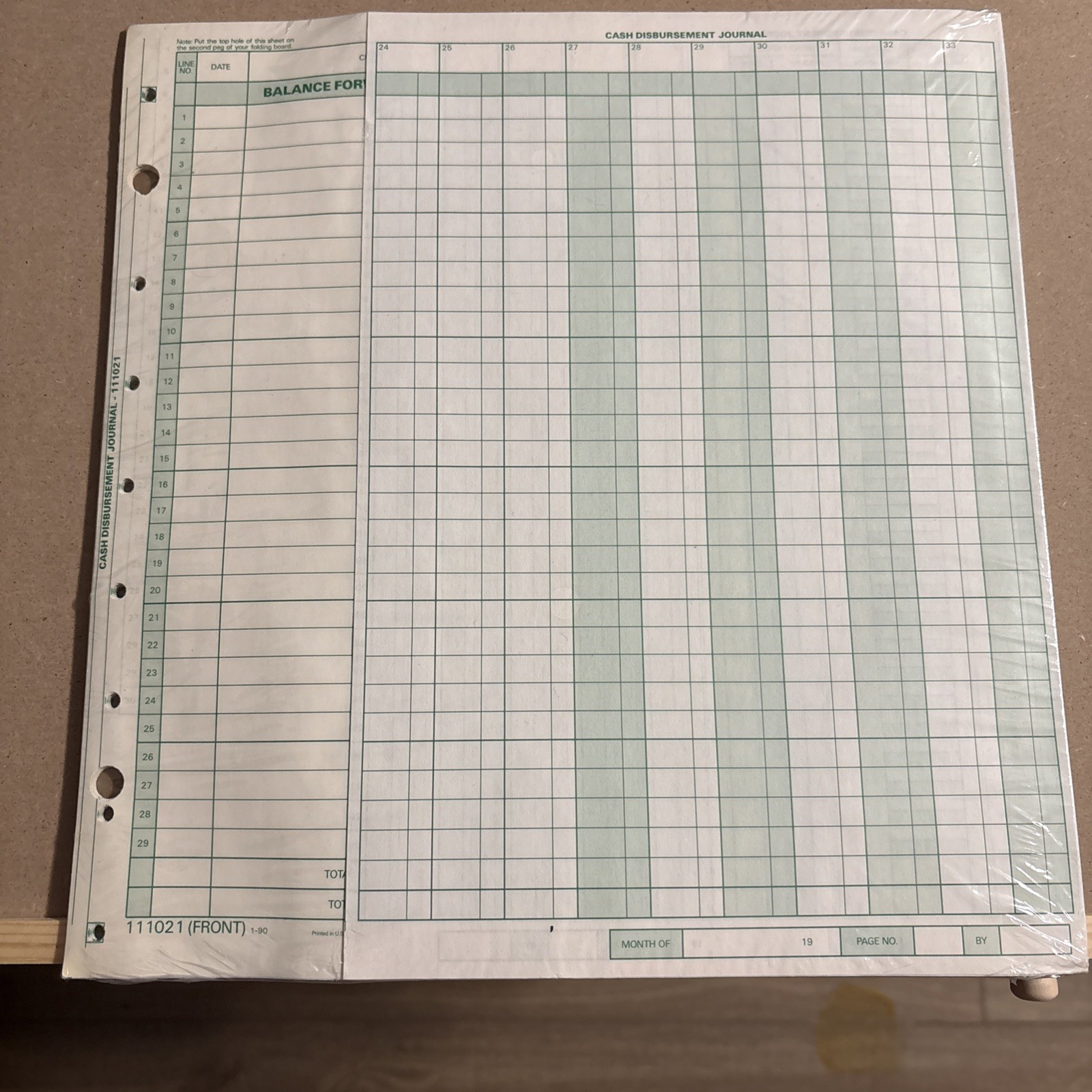 111021 General Expense Journal For One Writes 15 sheets