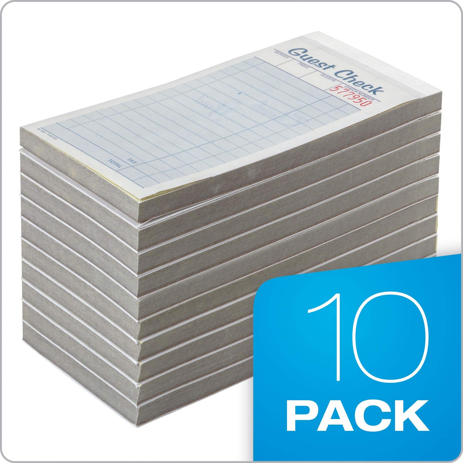 Adams Guest Check Pads, 2-Part, Carbonless, White/Canary, 3-3/8″ x 6-3/8″, 50
