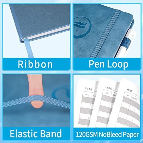 Personal Checkbook Register & Transaction Log Book, 7.6″ x 10.1″, Blue