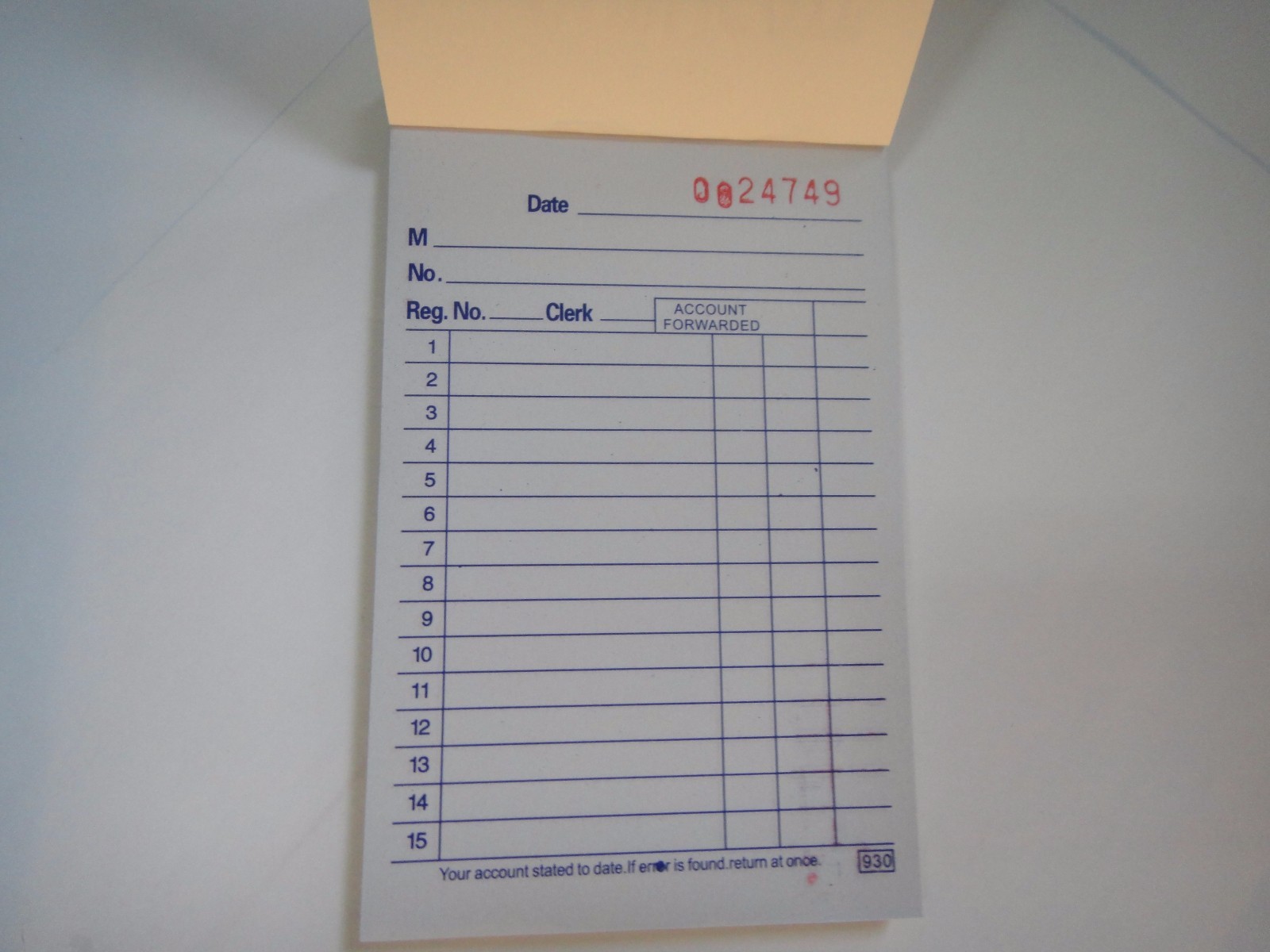 144X-Sales Book Order Receipt Invoice Carbon less 50 sets 3.5″x5.5″ US Seller