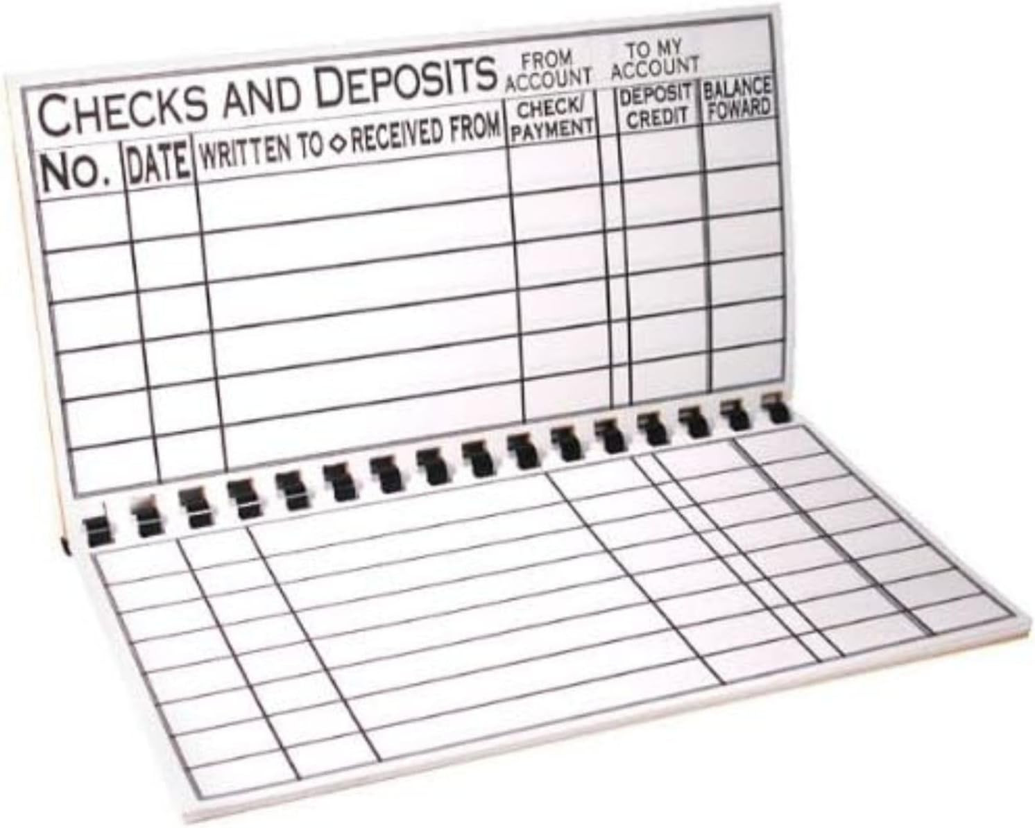 Jumbo Print Check Register Book – Large Print, Easy-To-Read, Spiral Bound, 56 Pa
