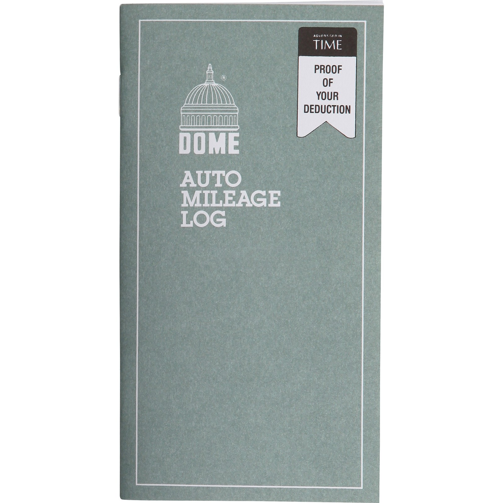 Dome Publishing DOM770 Auto Mileage Log 32 Sheets 6.25″x3.25″ White