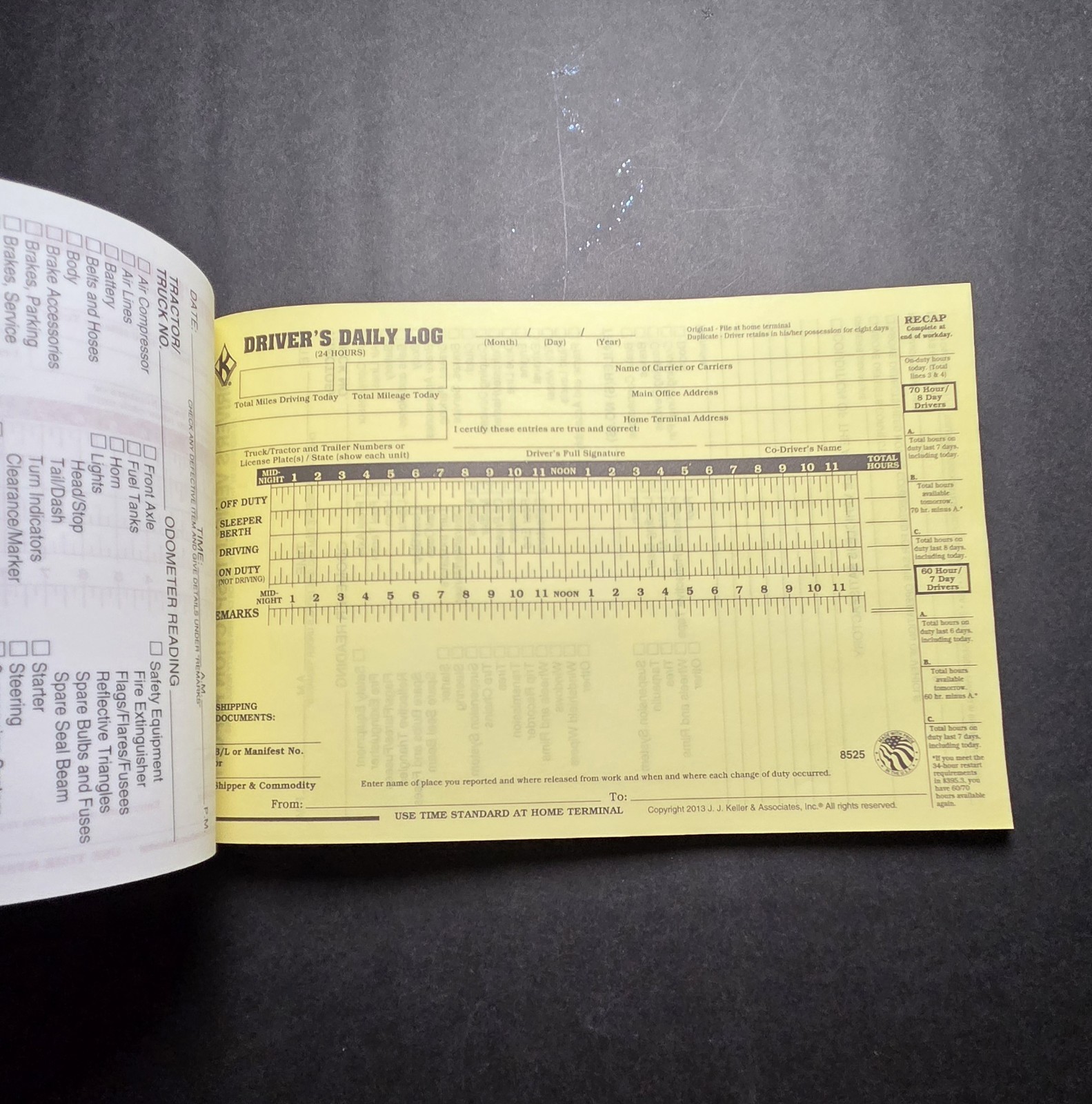 Driver Daily Log Book