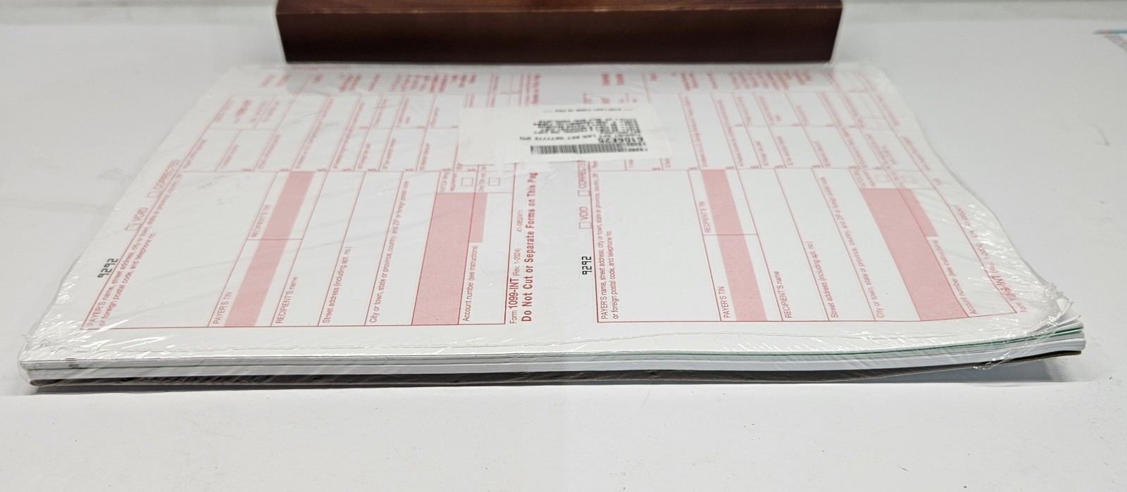 2024 1099INT 4PT LSR Set w/Sealed Envelopes – 2 Payer Records – 25 Sheet Set