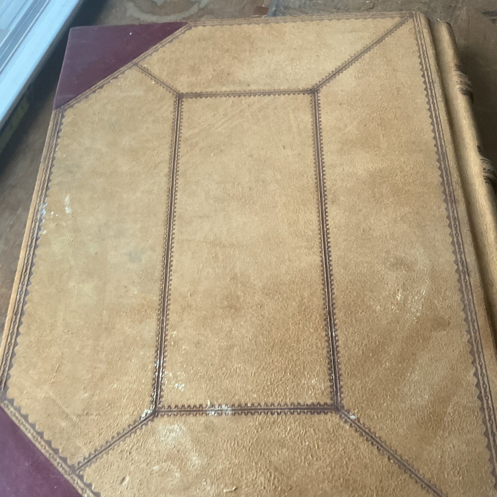 Antique 19th century Hardcover Blank Ledger .
