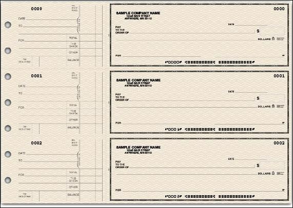 3-On-A-Page Business Checks with Side Stub 5 Colors with Free Logo 250 ct. *NEW*