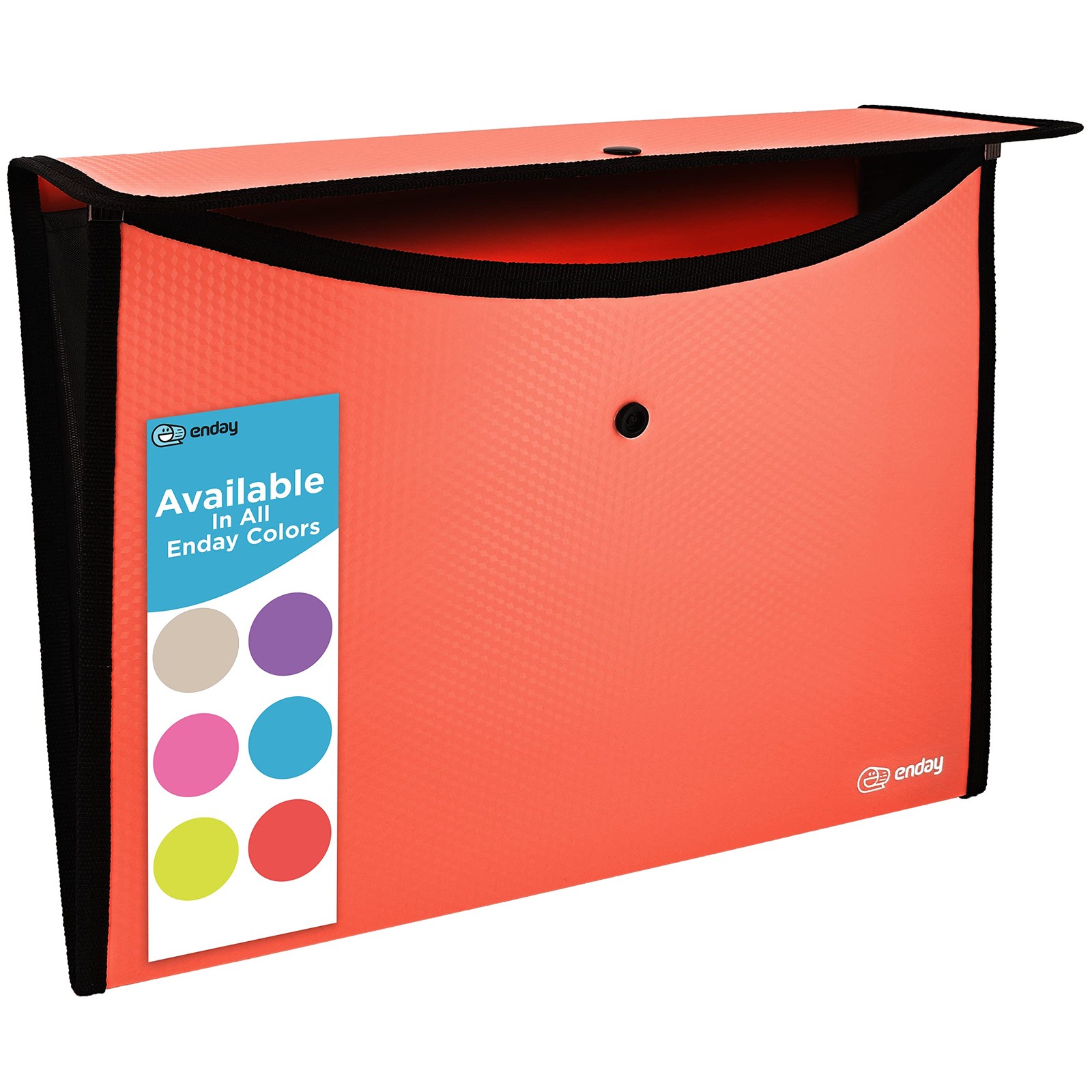 Square Flap Document Holder Red, Expanding File Folder, A4 Letter Size 1, Red