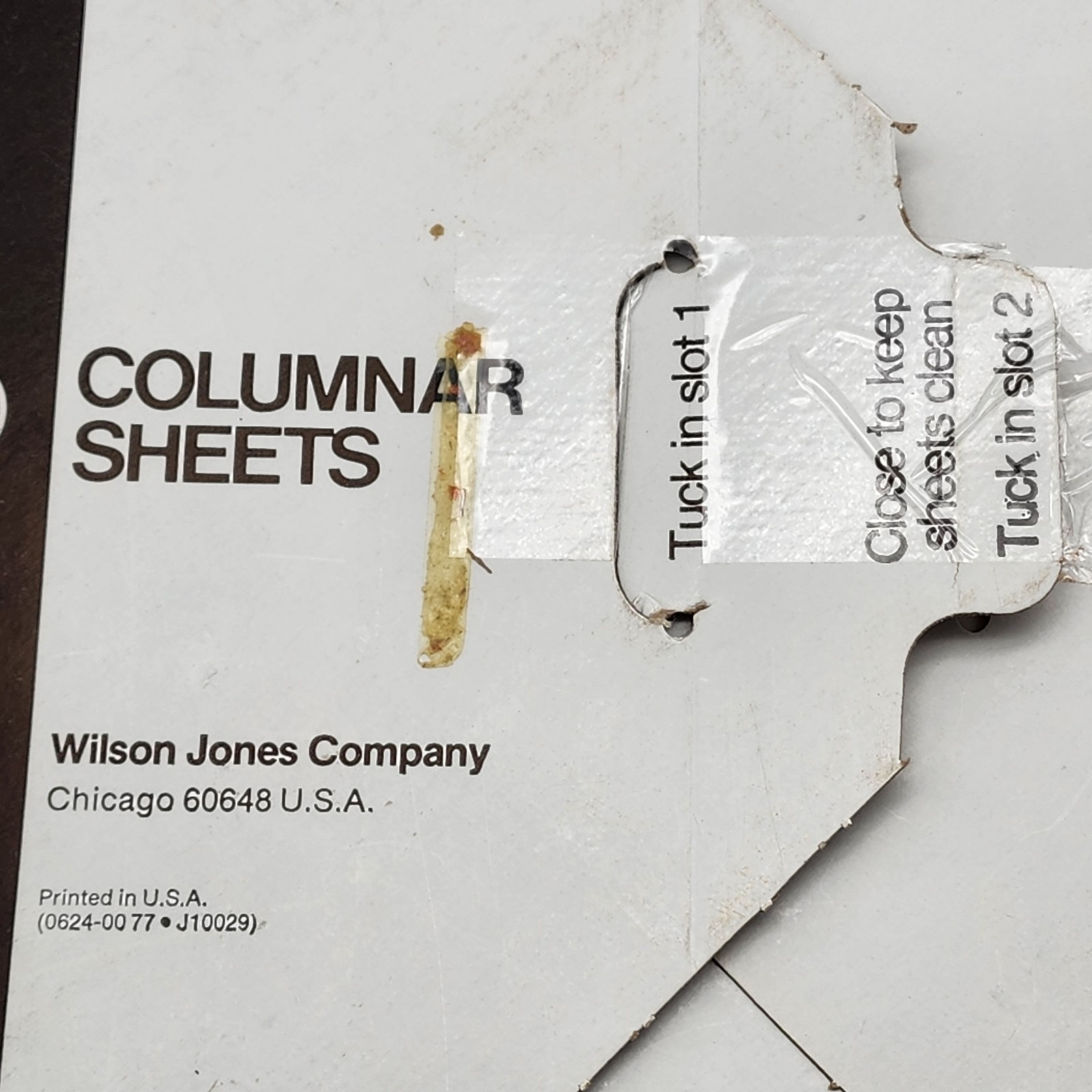Wilson Jones Accounting Sheets 10-12 Columnar 9-1/4 x 11-7/8 Loose Sheets