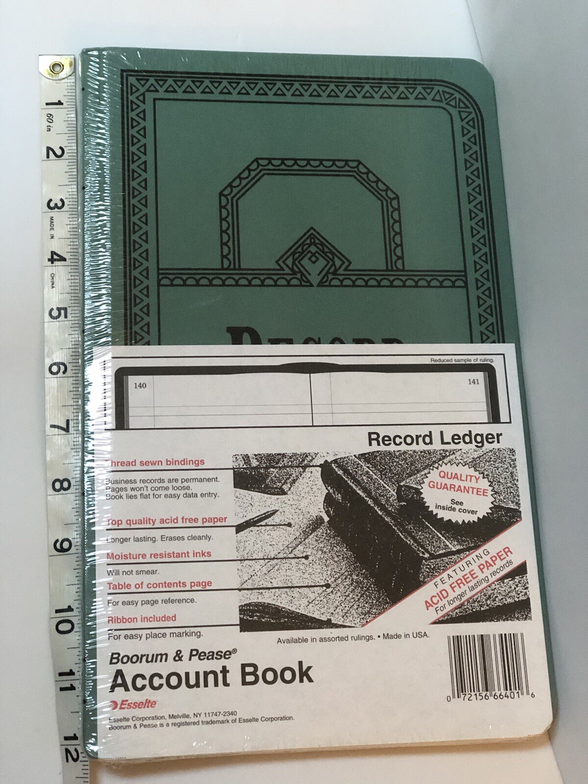 Boorum & Pease Record/Account Book Journal Rule Blue 150 Pages 12 1/8 x 7 5/8