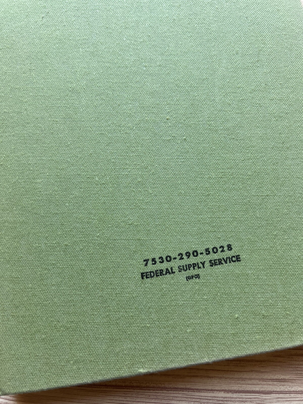 Record Book Green Fabric Hardcover Lined # Pages VTG NOS Office Supplies (B17)