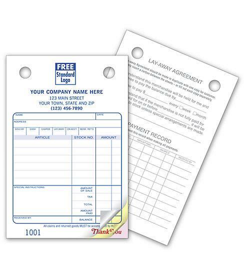 500 Jewelry Register Forms – Small Classic – 2 Part / Nebs Deluxe No. 607