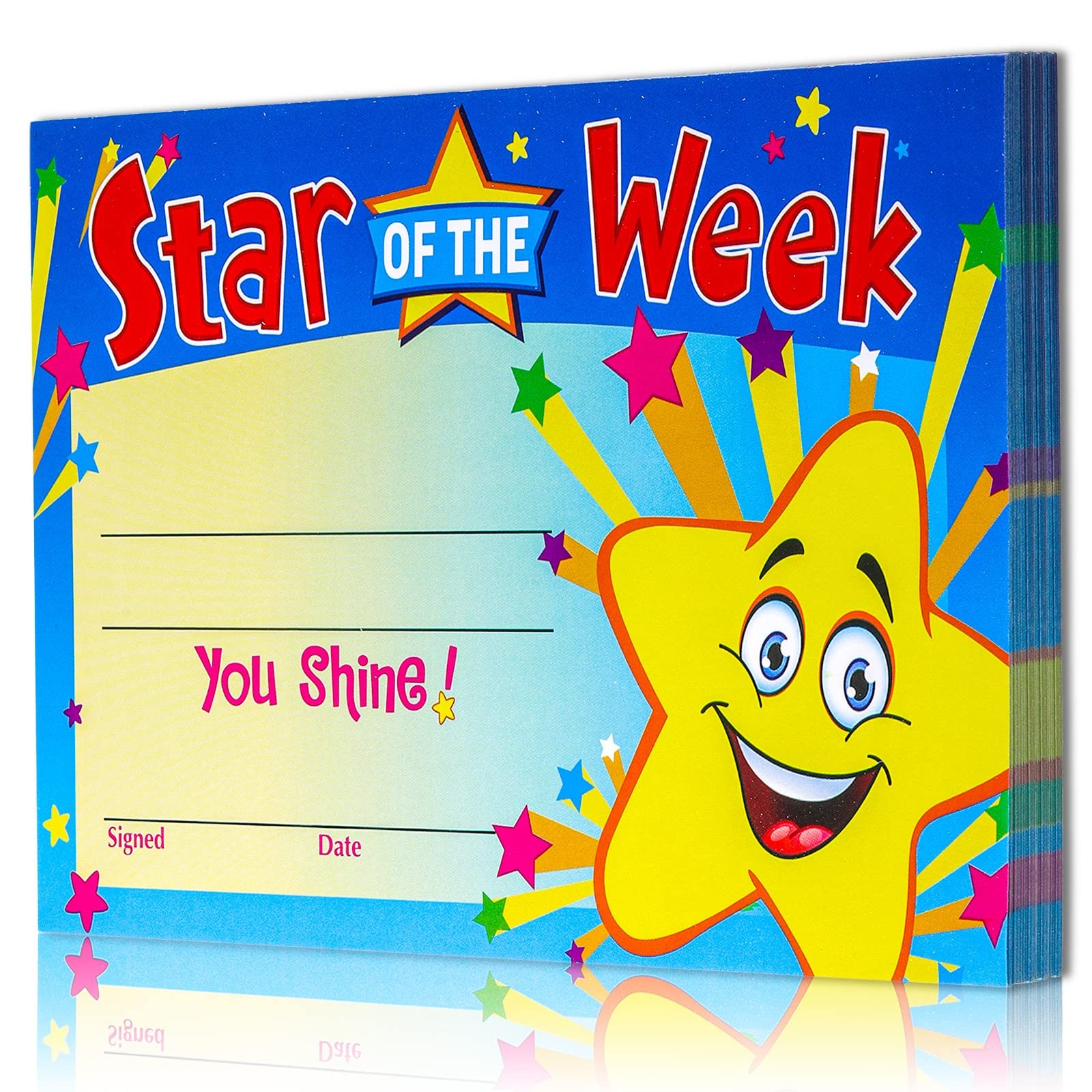 Gersoniel 50 Pack Recognition Rewards Star Student Certificates Awards…