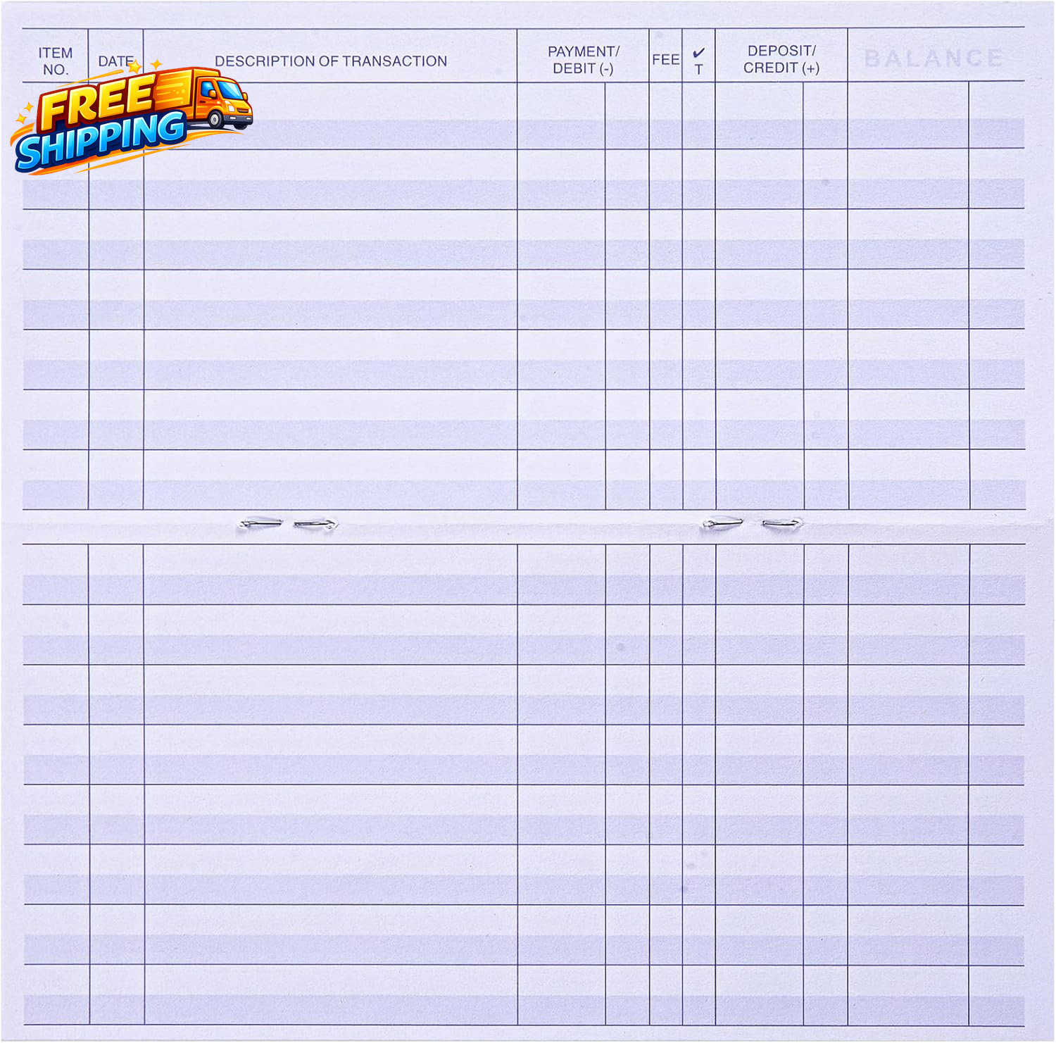 24 PCS Check Registers for Personal Checkbook Easy to Read Checkbook Register
