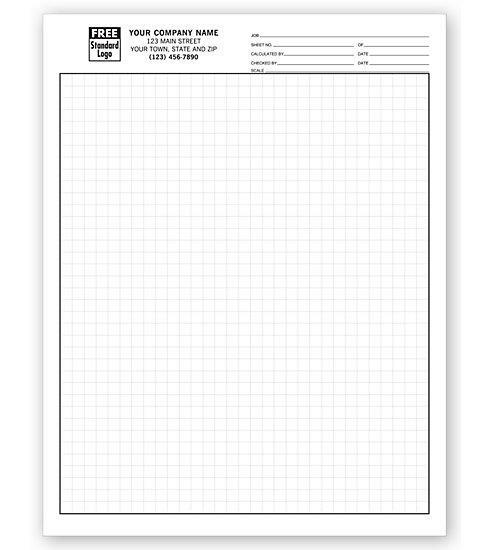 500 Graph Papers / Standard 1/4″ / Padded / Nebs Deluxe # 205
