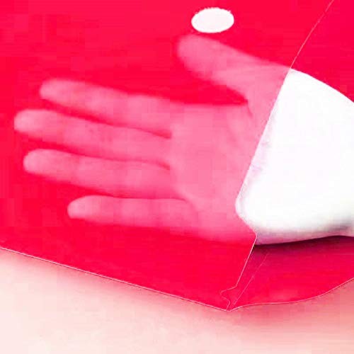 Wiekyze Poly Envelope 12 Pcs Document Envelopes with Snap Button Quality Red