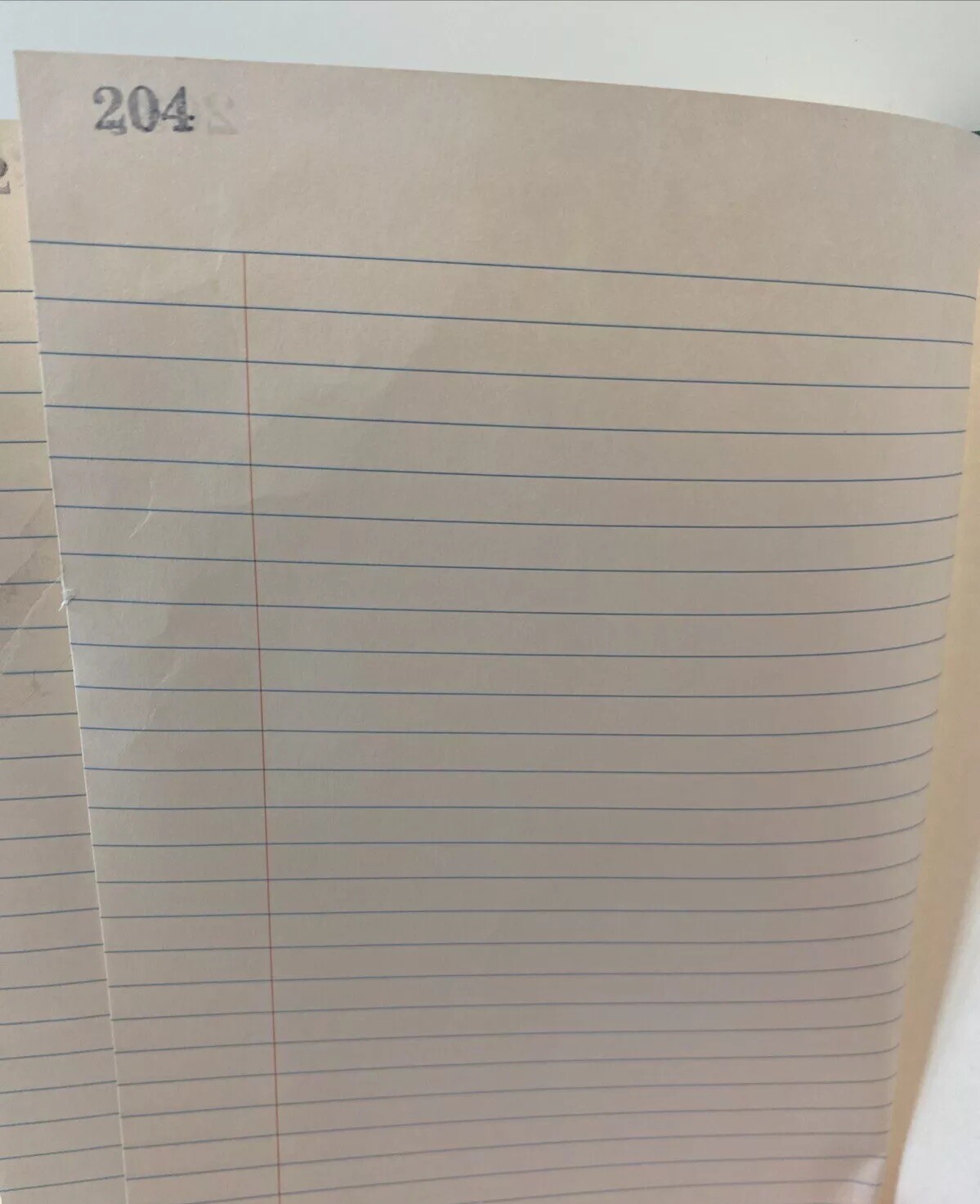 Vtg National Brand 56-521 Record Book, Rounded Corners, 9-5/8 x 6-1/4″, 200 pg
