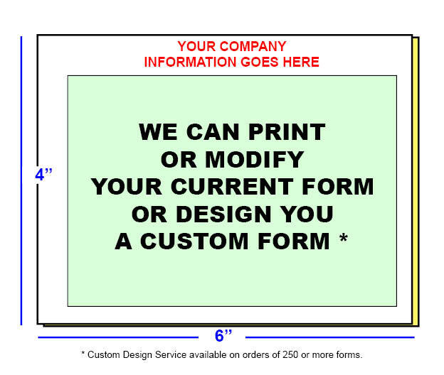 HAULING INVOICE Custom Printed 2 or 3 Part Carbonless Paper