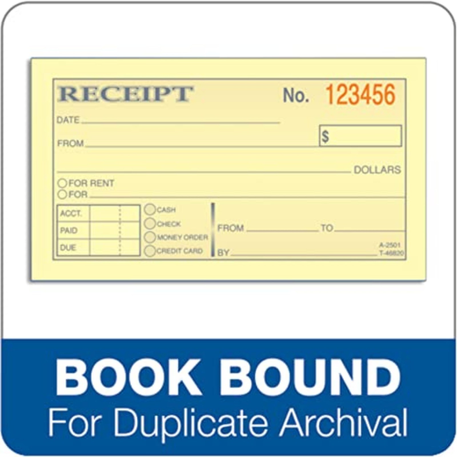 TOPS Money Receipt Book, 2-Part, Carbonless, 2 5/8 x 5 3/8 Inches, 50 Sheets,…