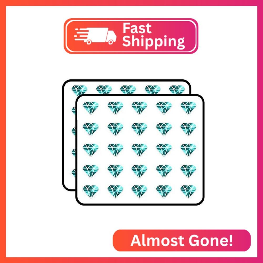 Cool Diamond Sticker for Scrapbooking Waterproof Vinyl Stickers for Water Bottle